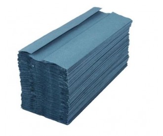 C-Fold Hand Towel 1 Ply BLUE (15 x 176 Sheets)