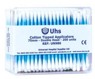 Cotton Tipped Applicators (Buds) (Box of 200)